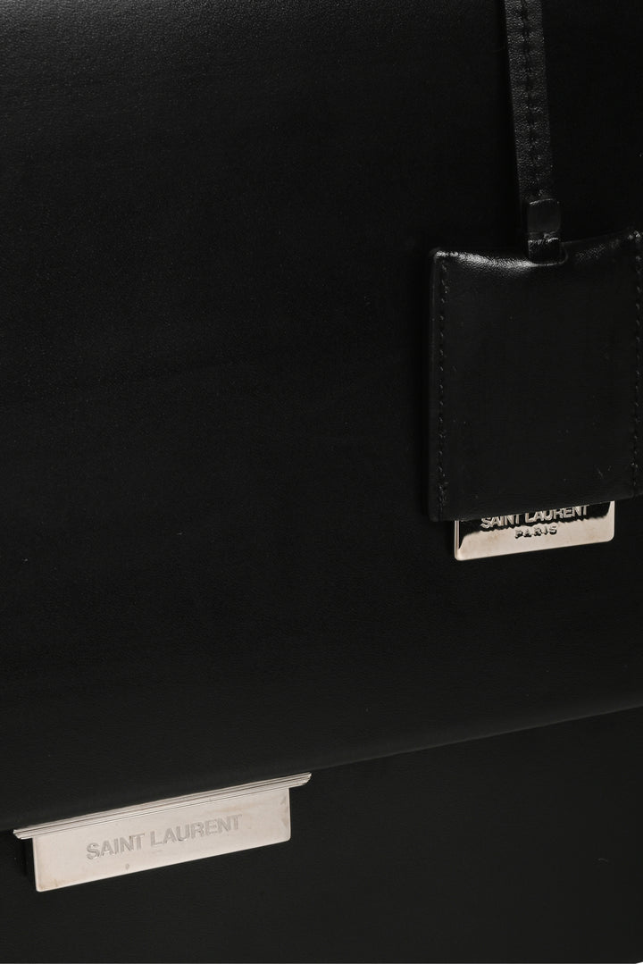 Saint Laurent 2017 Leather Top Handle Babylone Satchel
