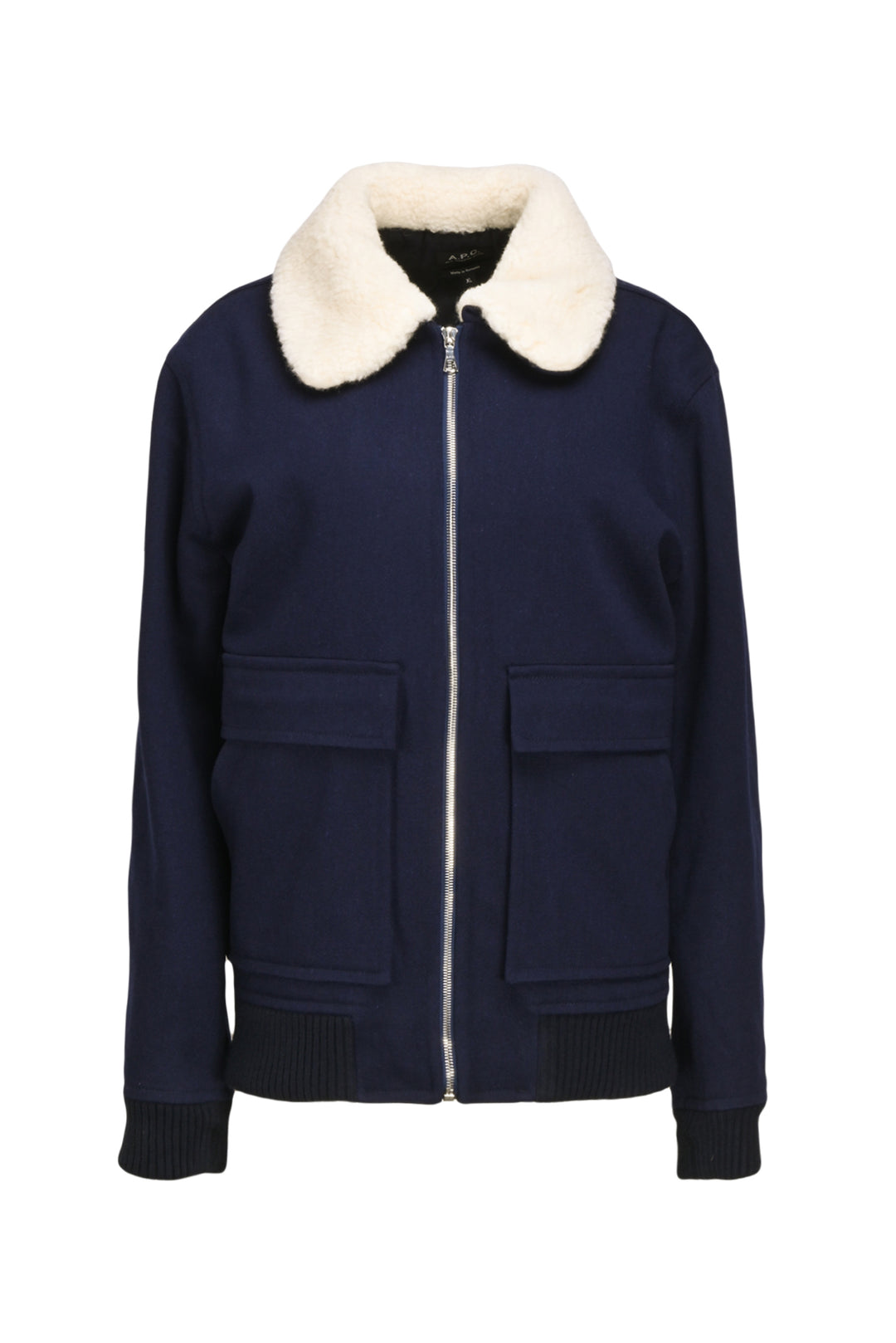 Apc Size XL Men's Wool-Blend Twill Jacket