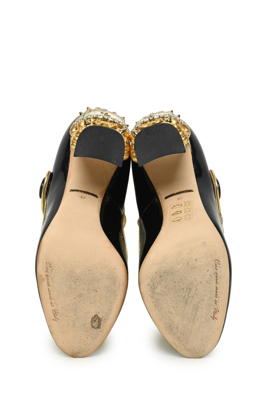 Dolce & Gabbana Crystal Heel Embellished SZ 37 Mary Jane