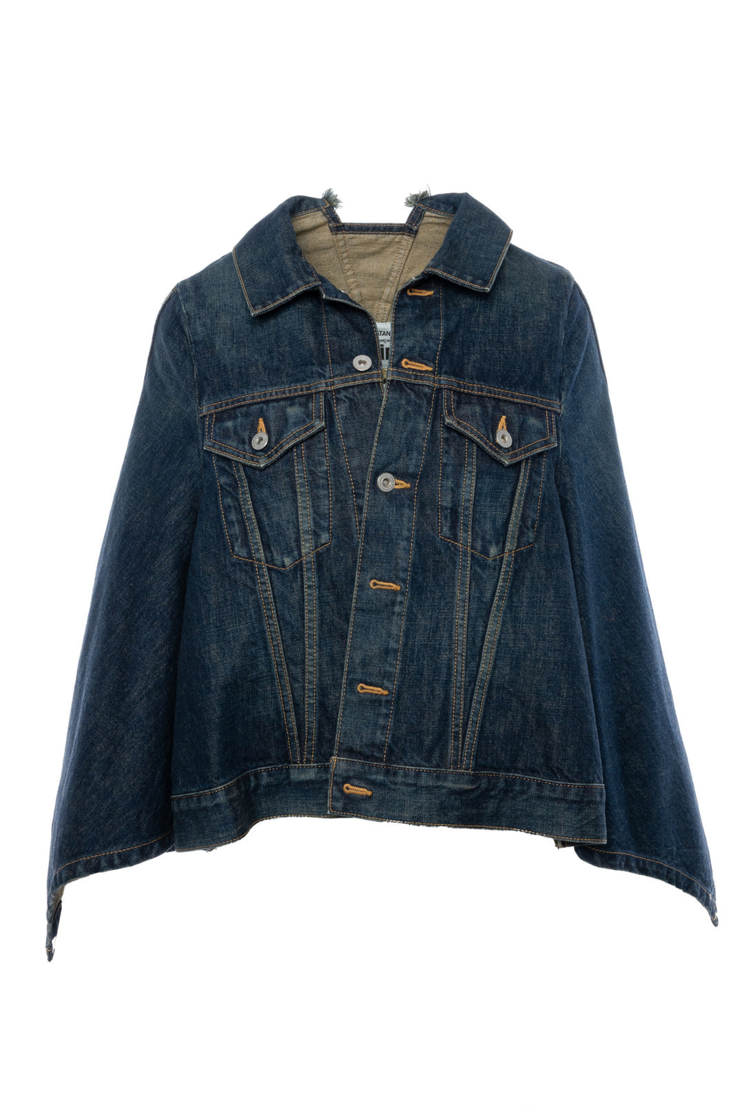 Junya Watanabe Size S Denim Cape Jacket