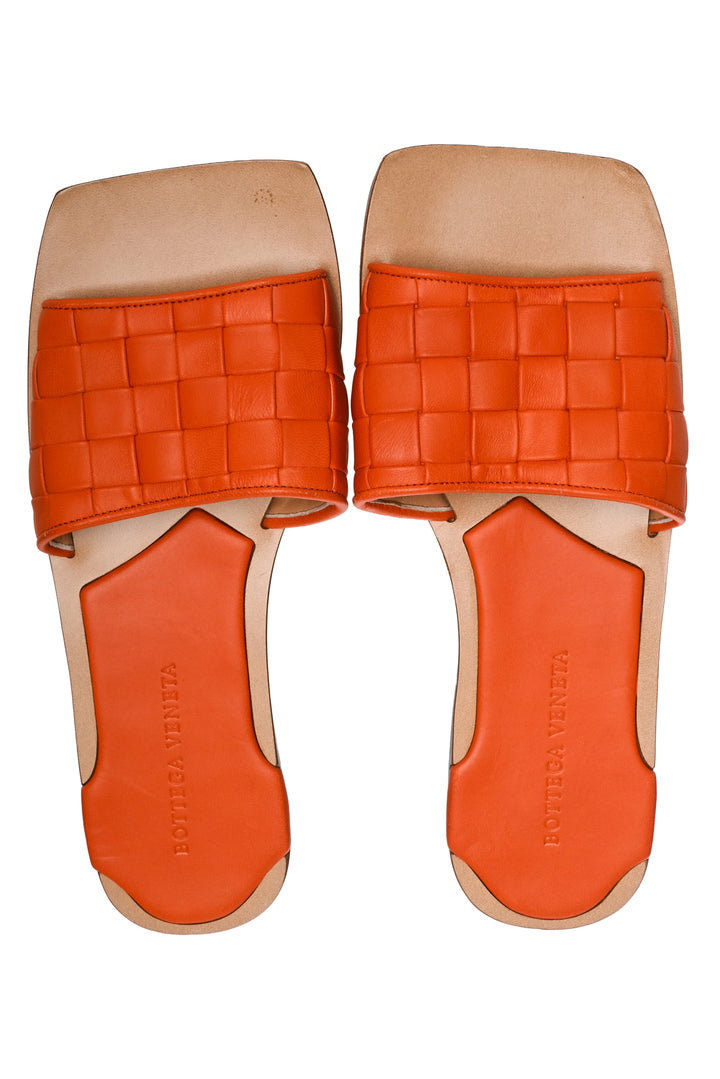 Bottega Veneta Ravello Intrecciato Nappa Slides