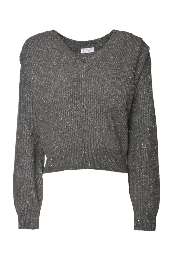 Brunello Cucinelli Size XS Sequin Cashmere Blend Sweater