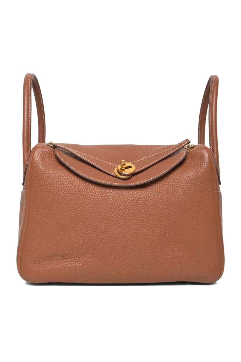 Hermes 2017 Gold Taurillon Clemence Lindy 30