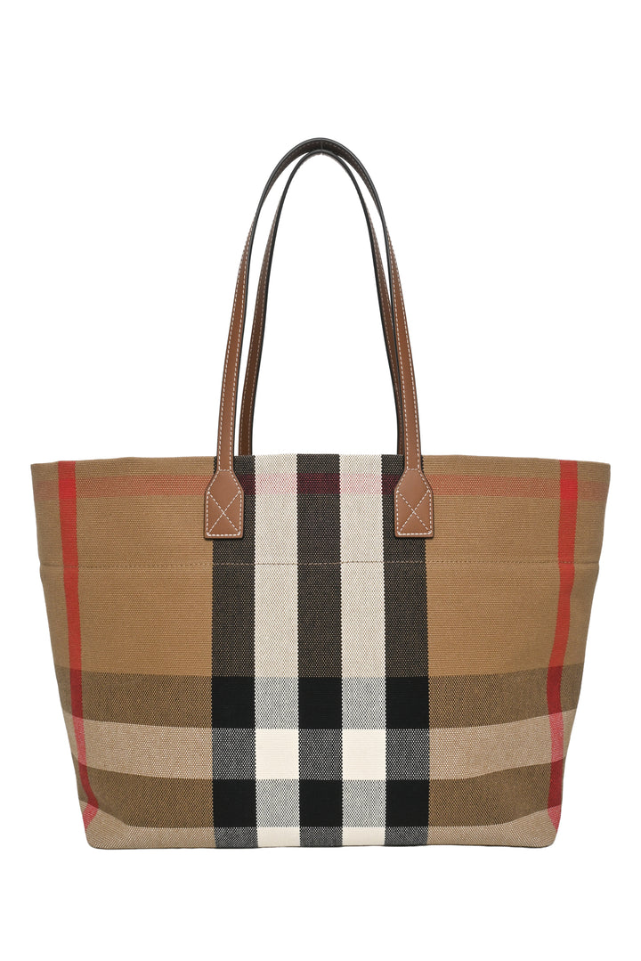 Burberry Medium Giant Check Canvas London Tote