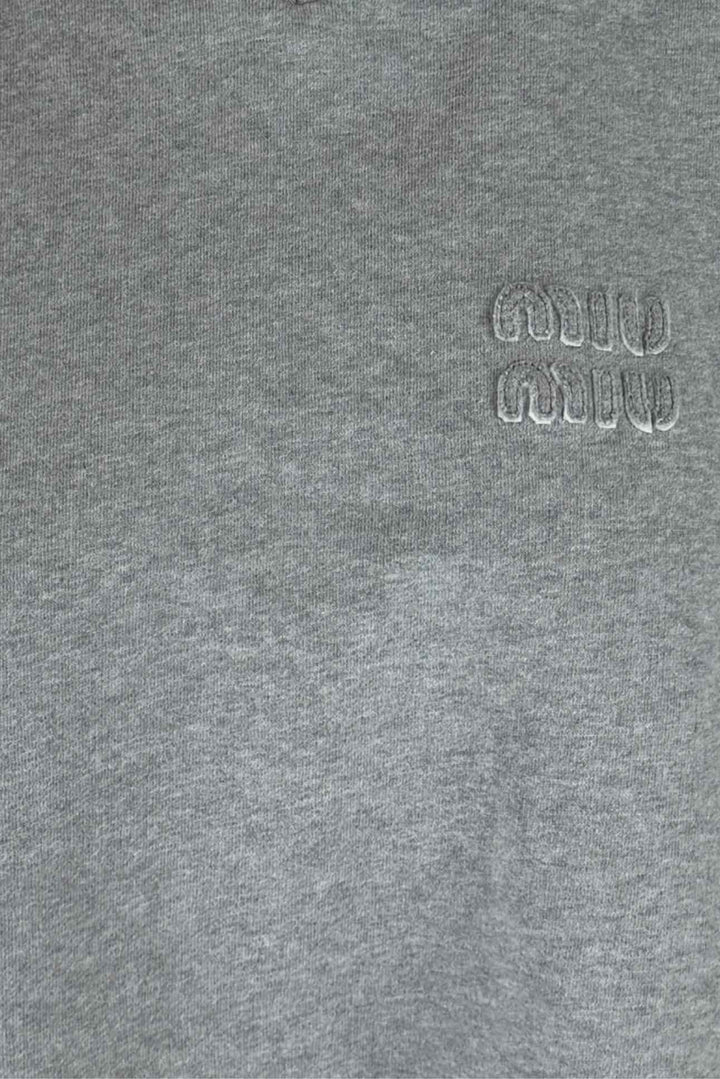 Miu Miu Size S 2022 Sleeveless Cropped Sweatshirt