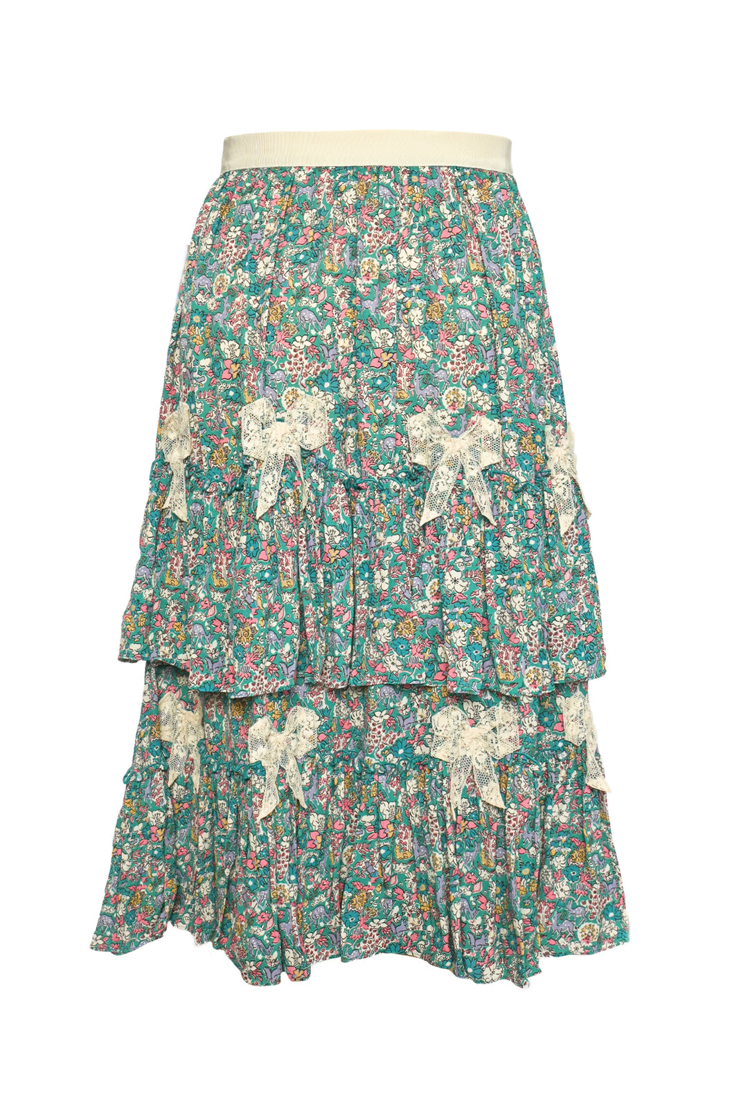 Gucci Size XXS/XS Youth 12 Liberty Tiered Skirt