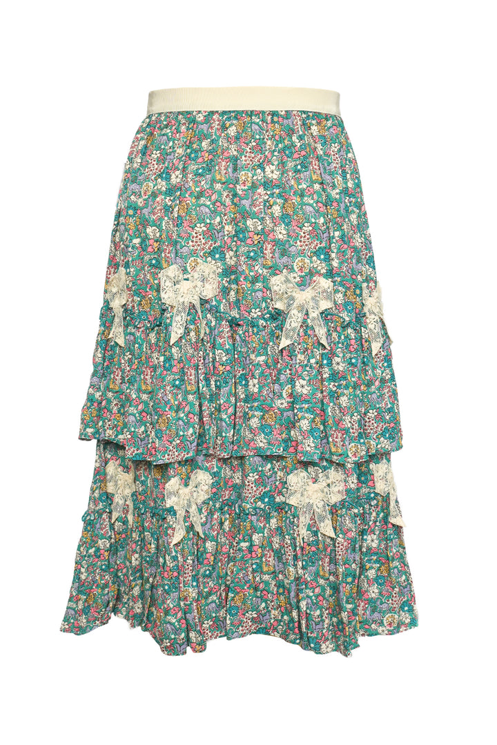 Gucci Size XXS/XS Youth 12 Liberty Tiered Skirt