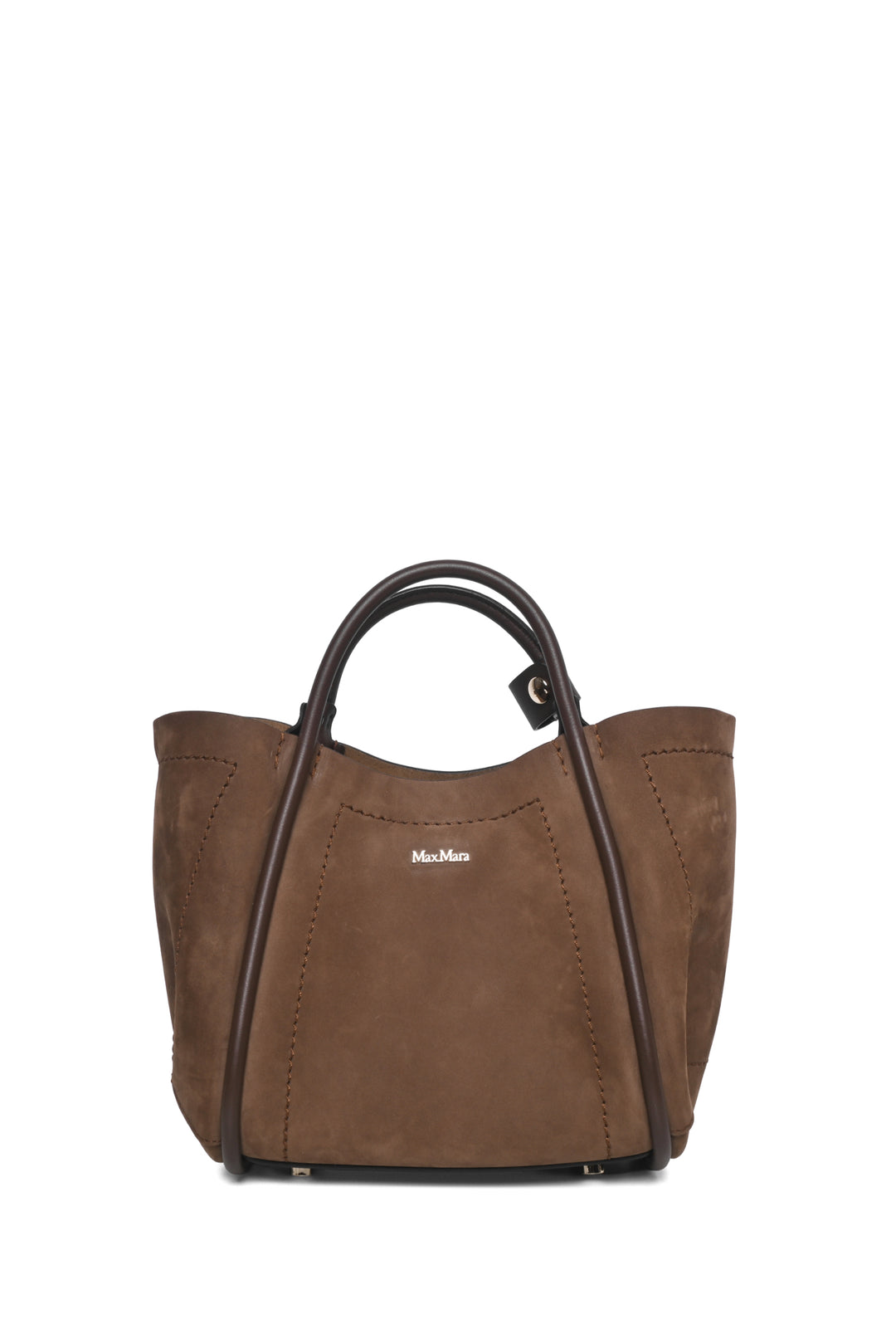 Maxmara Extra Small Nubuck Leather Marine Bag