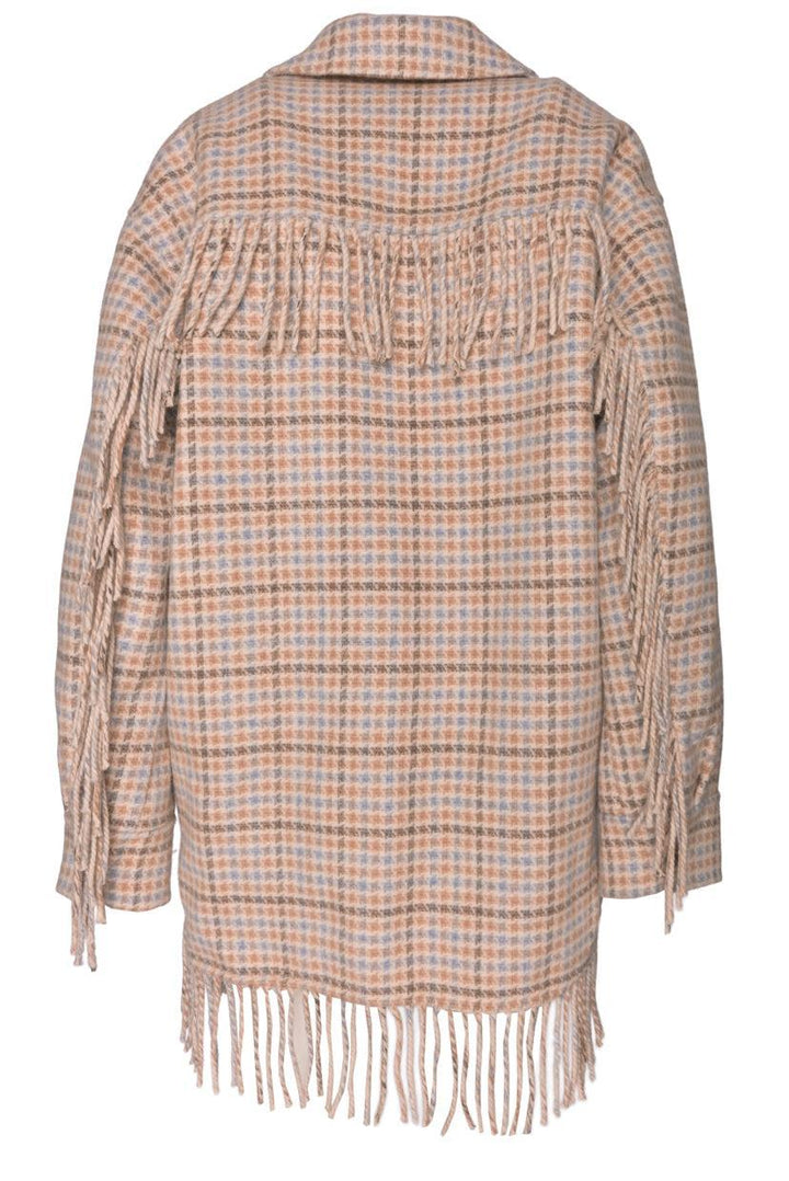 Sandro Size 40 Fringe Wool Jacket