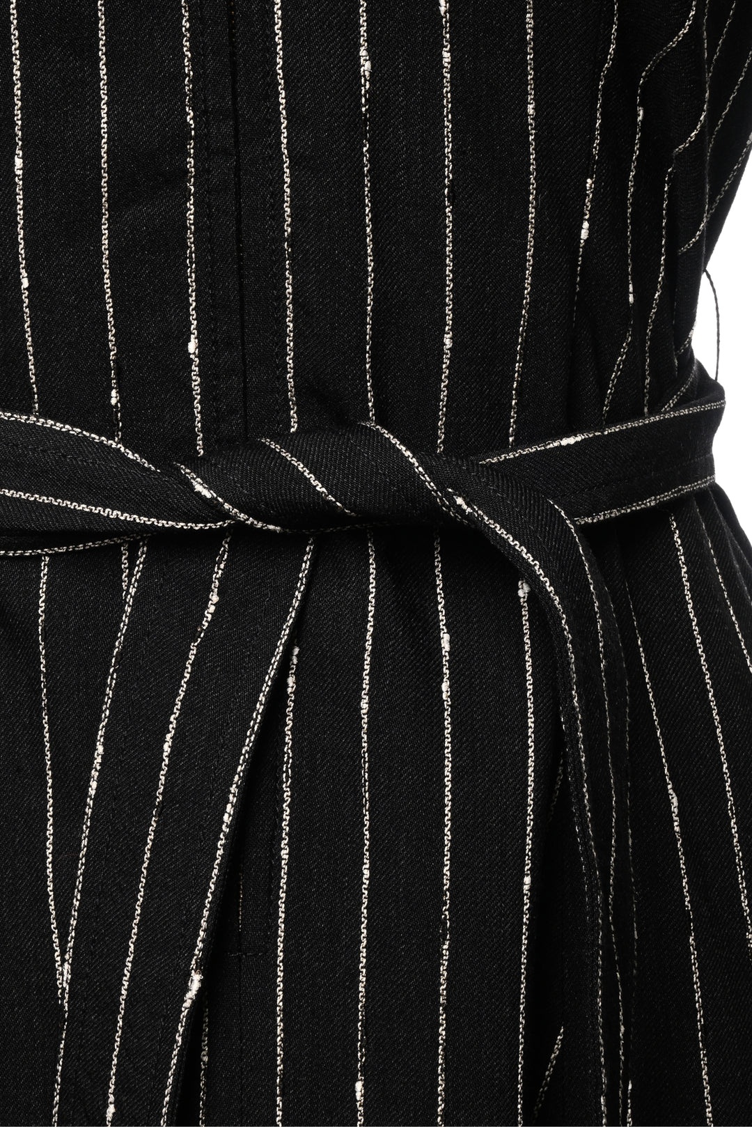 Ulla Johnson Size 8 Pinstripe Zip-Front Maxi Dress