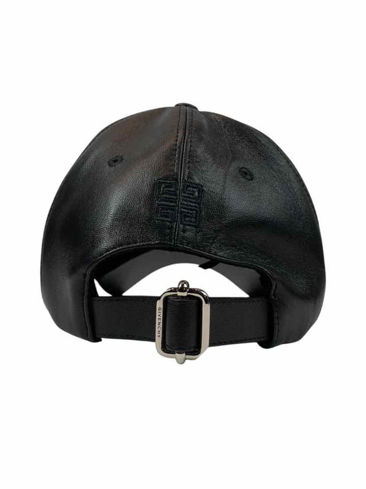 Givenchy Size OS Men's Leather Logo Baseball Cap Hat