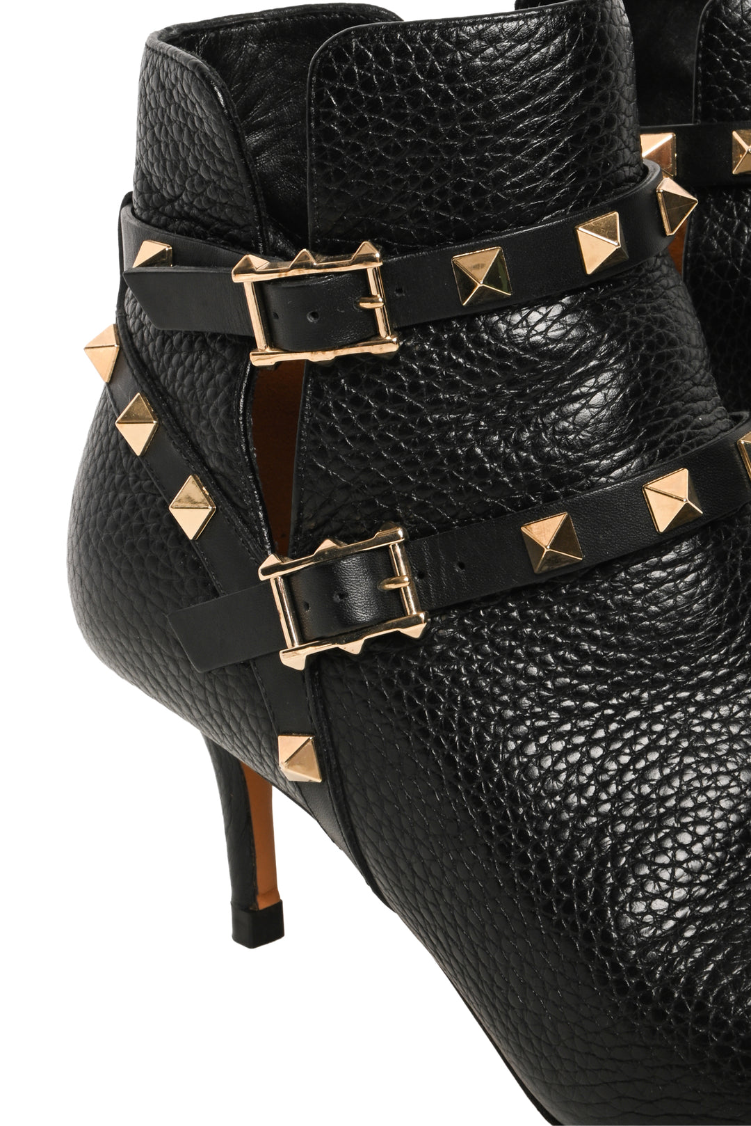 Valentino Size 35.5 Rockstud Pointed-Toe Ankle Boots