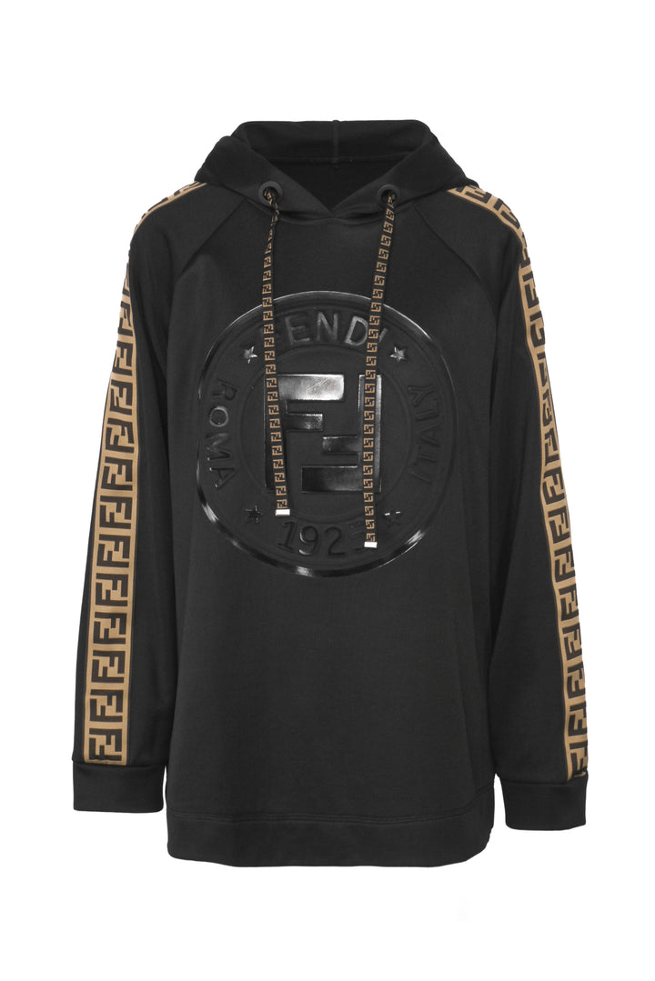 Fendi Size M Zucca FF Logo Print Jersey Sweatshirt