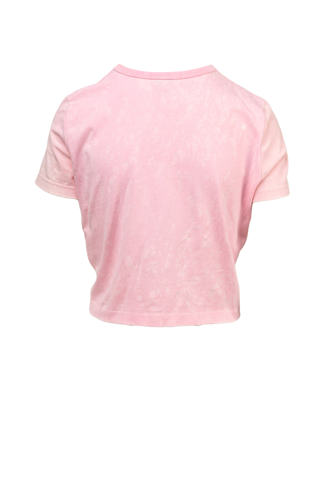 Chanel Size 2 Logo Embroidery Tie Cropped T-Shirt