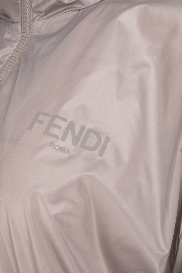Fendi Size L Packable Hooded Windbreaker