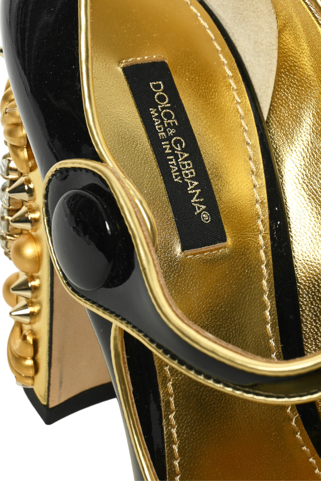 Dolce & Gabbana Crystal Heel Embellished SZ 37 Mary Jane