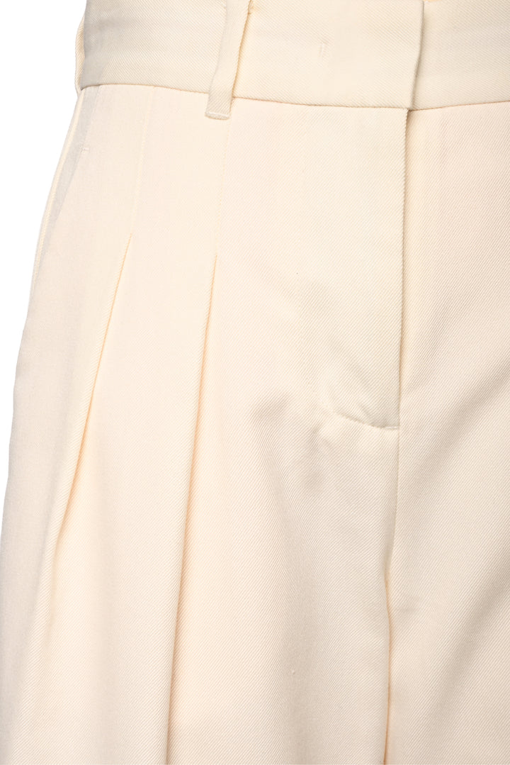 Love Shack Fancy Size 00 Wool-Blend Pleated Pants