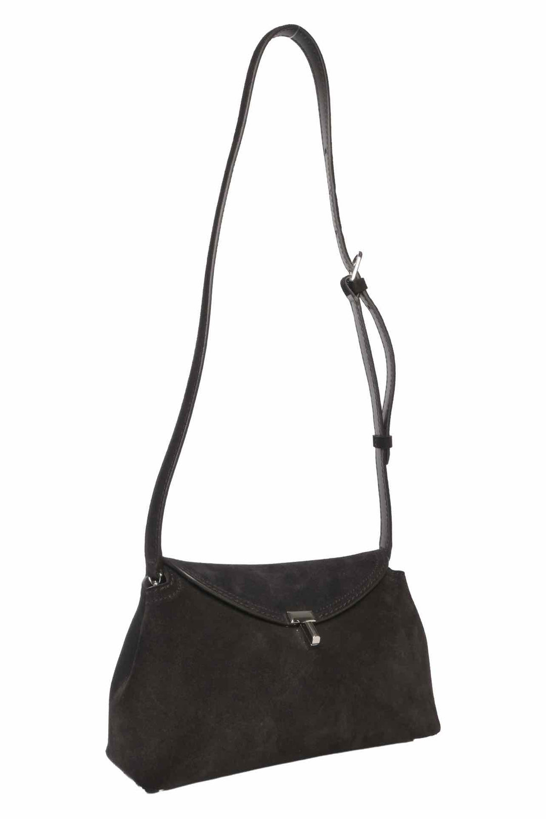 Toteme T-Lock Suede Small Shoulder Bag