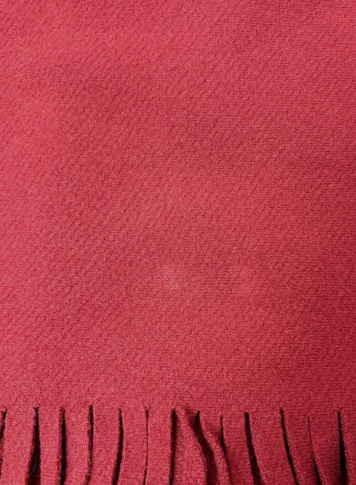 Burberry Fringe Wool-Blend Scarf