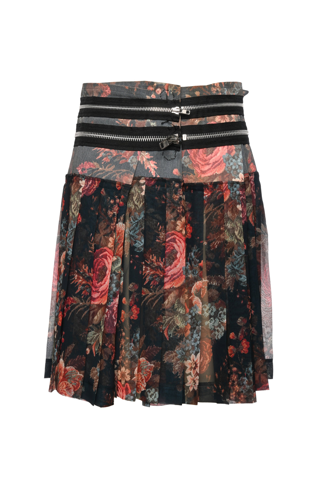 Comme Des Garcons Tricot Size M Floral Pleated Skirt