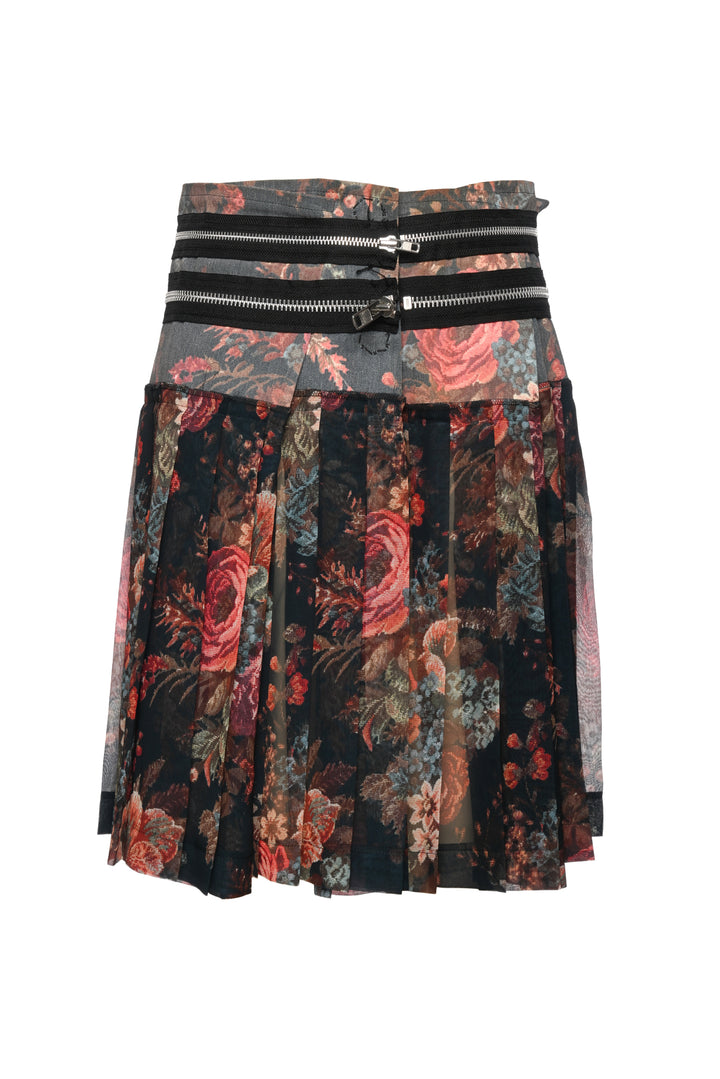 Comme Des Garcons Tricot Size M Floral Pleated Skirt