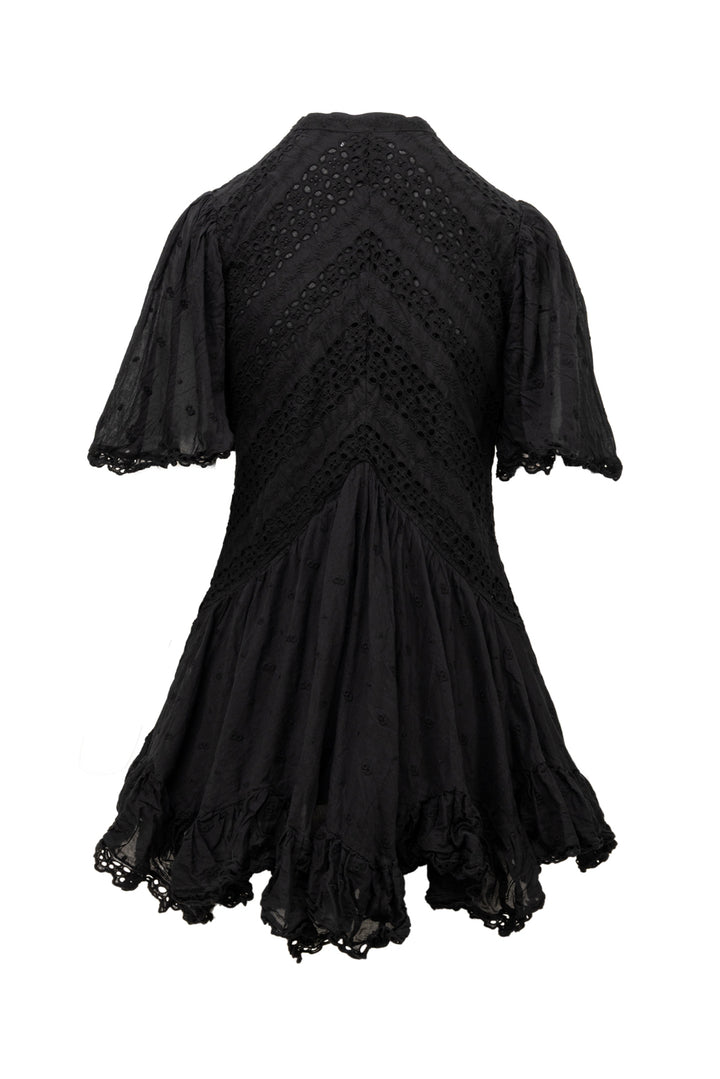 Isabel Marant Etoile Size 38 Slayae Embroidered Cotton Mini Dress