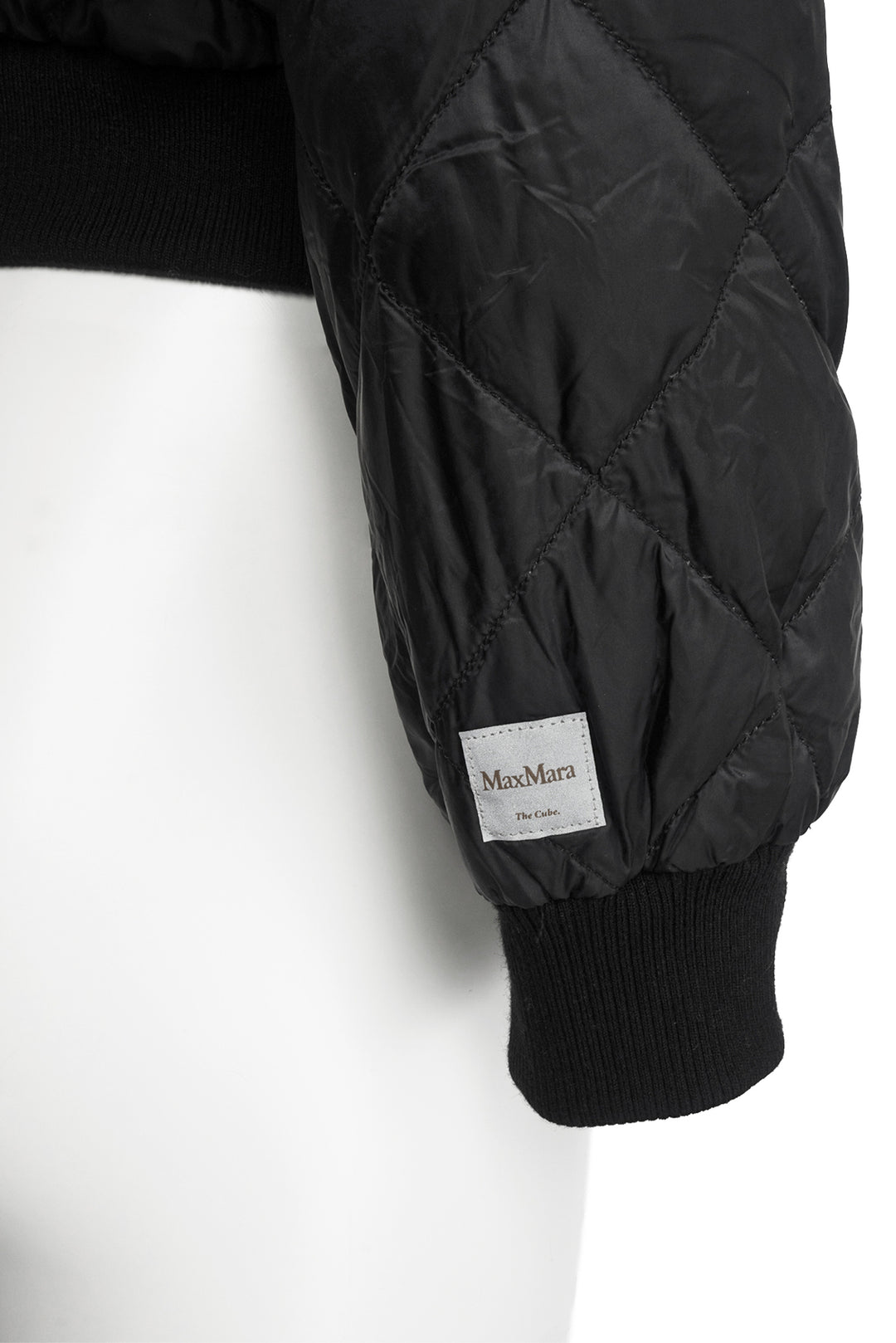 Maxmara Size 8 The Cube Quilted Reversible Down Bomber Jacket