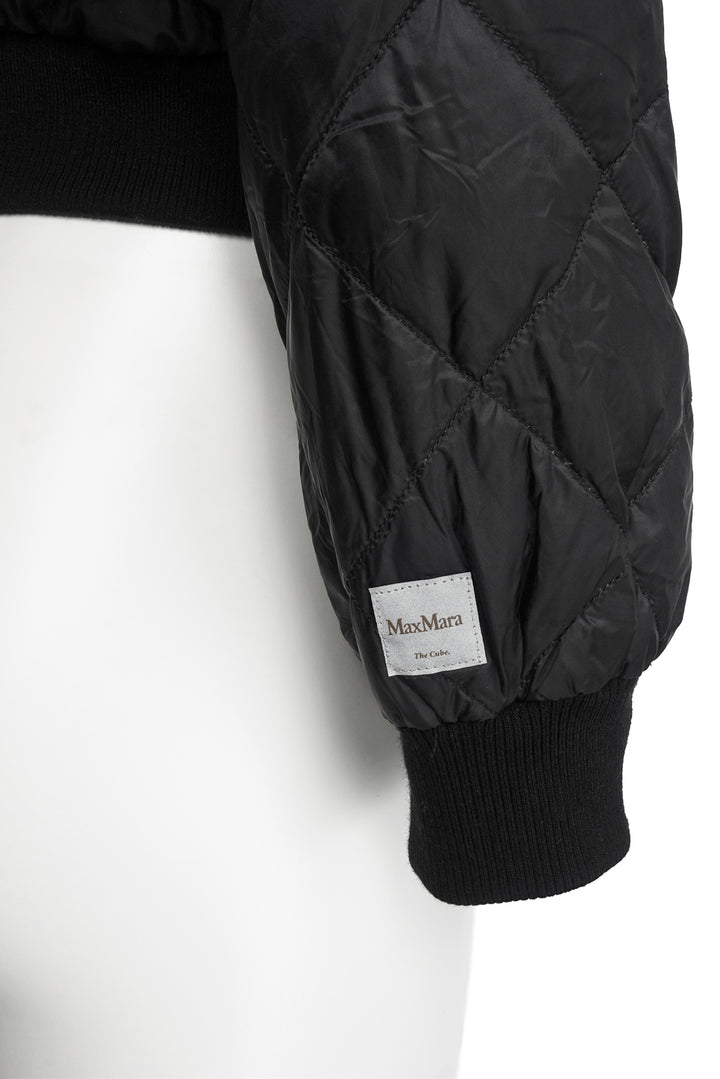Maxmara Size 8 The Cube Quilted Reversible Down Bomber Jacket