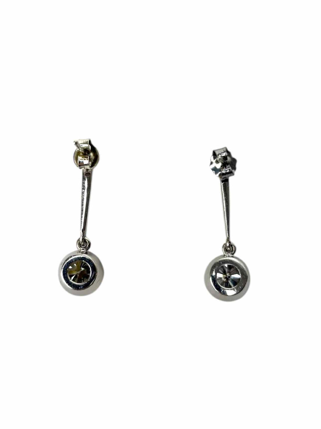 14K Drop Style Diamond Earrings