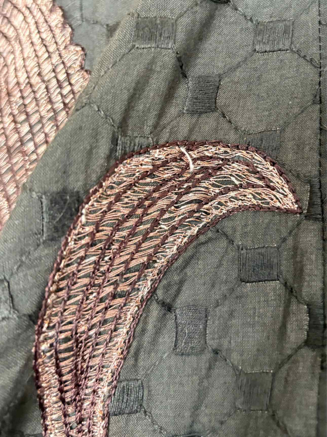 Dries Van Noten Size 38 Metallic Embroidered Skirt