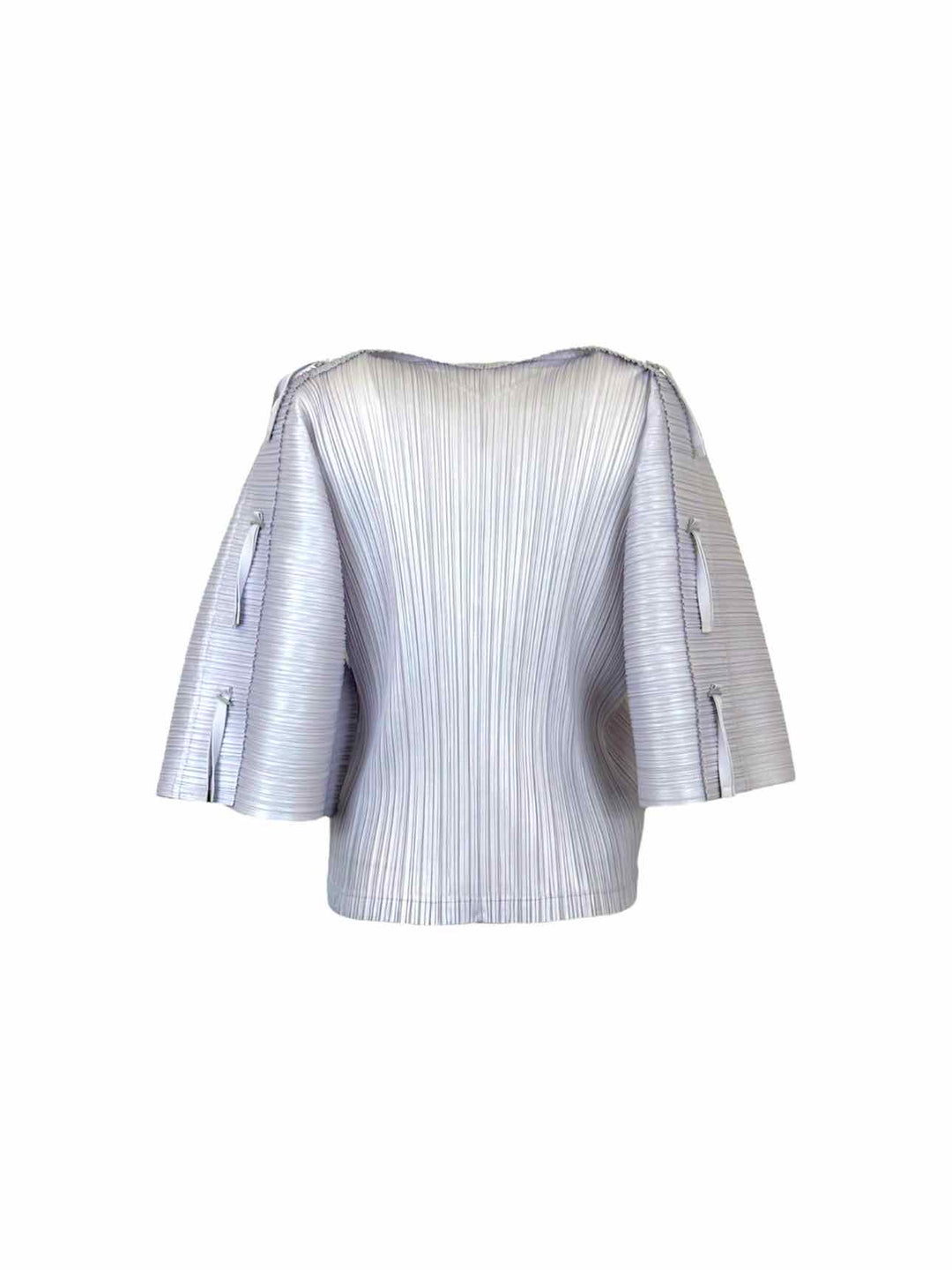 Pleats Please Size OS Pleated Open Cardigan
