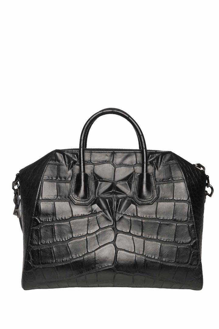 Givenchy Medium Croc Embossed Leather Antigona Tote