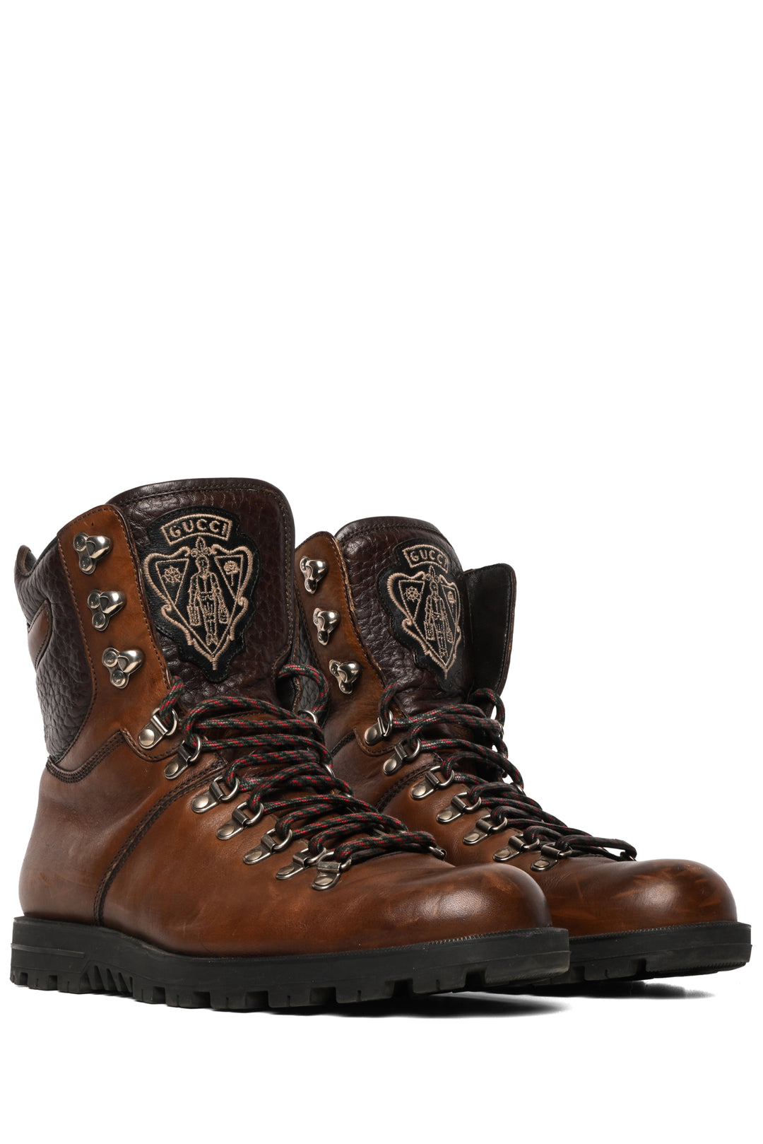 Gucci Size 8.5 Men's Leather Hiking Boots