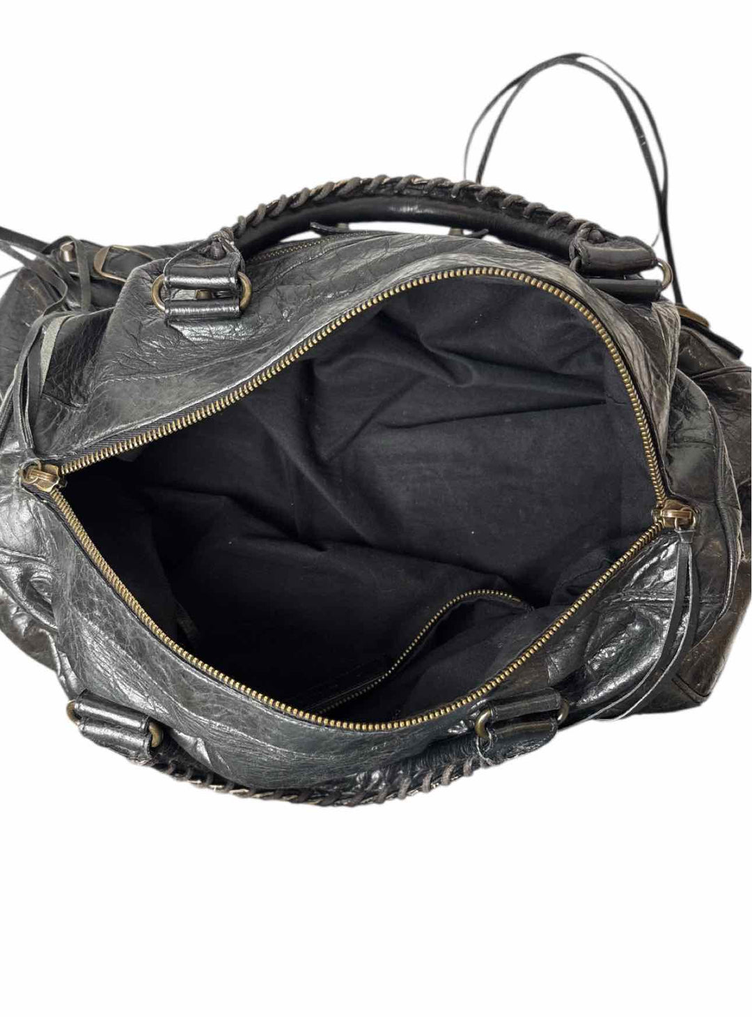 Balenciaga Black Leather City Bag Purse