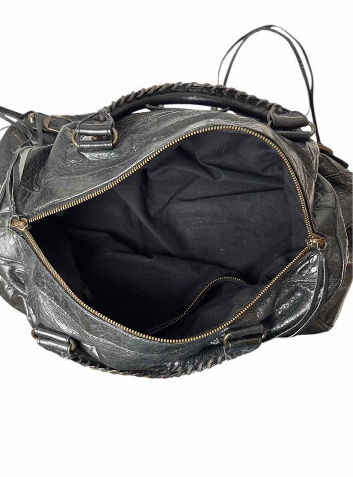 Balenciaga Black Leather City Bag Purse