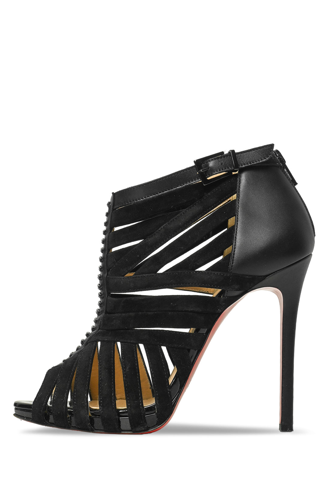 Christian Louboutin Size 38.5 Caged Karina Heeled Sandals