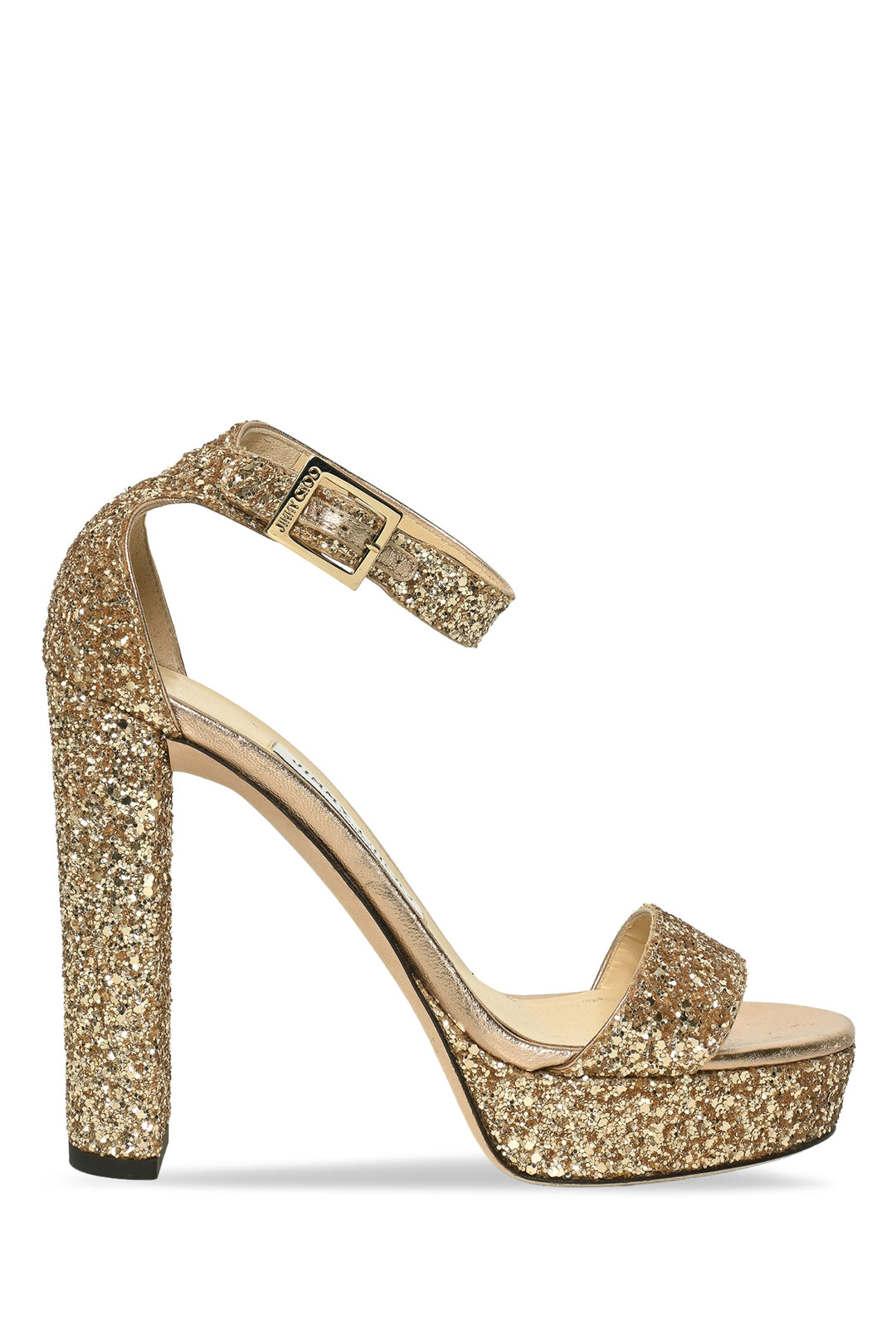 Jimmy Choo Size 37 Holly Glitter Sandals