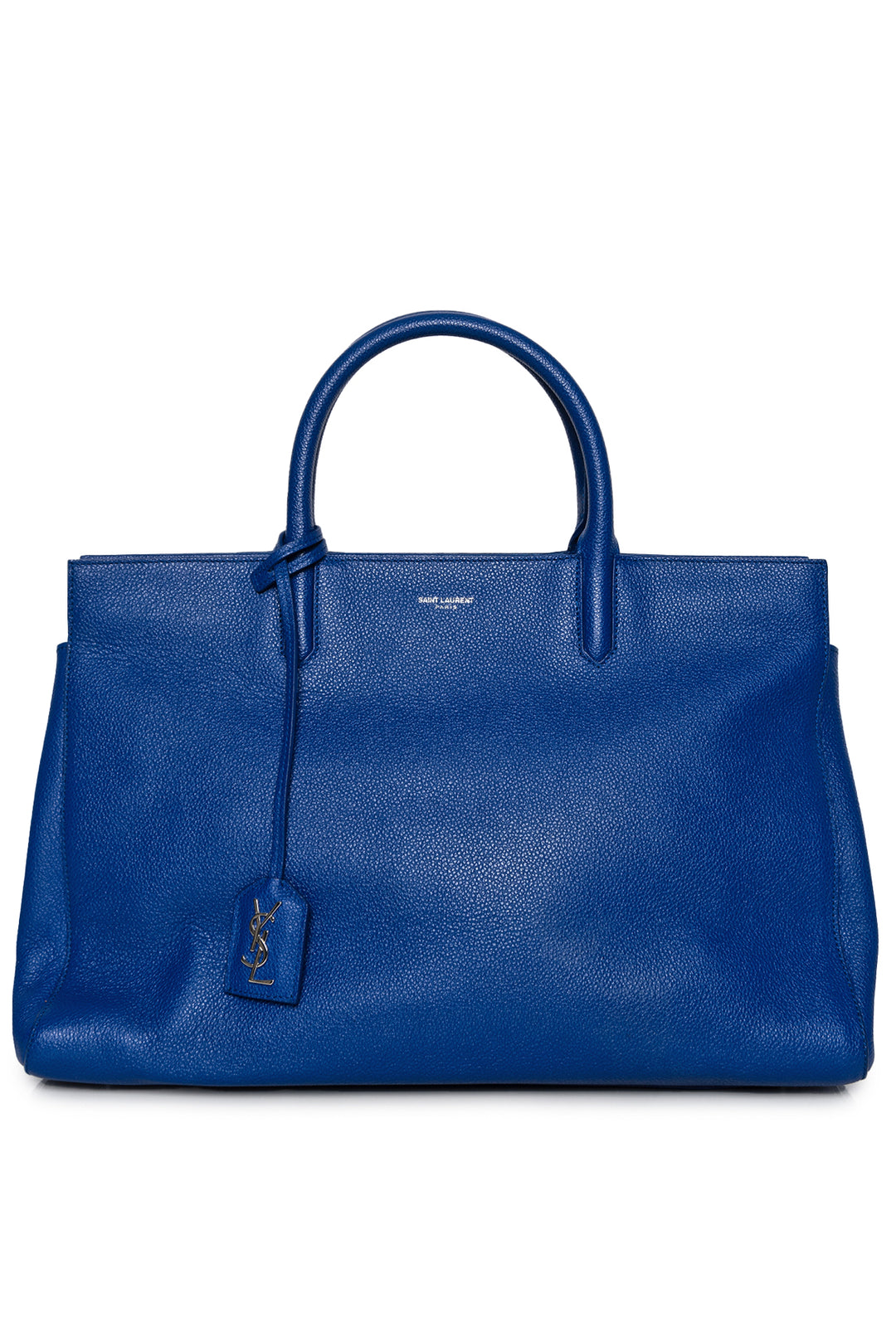 Saint Laurent Calfskin Medium Rive Gauche Cabas Outremer Tote