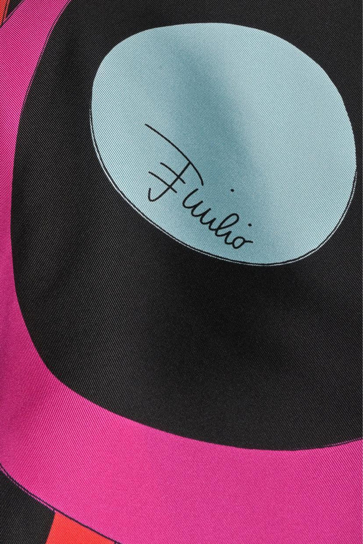 Pucci Size 6 Multi-Colour Silk Cape