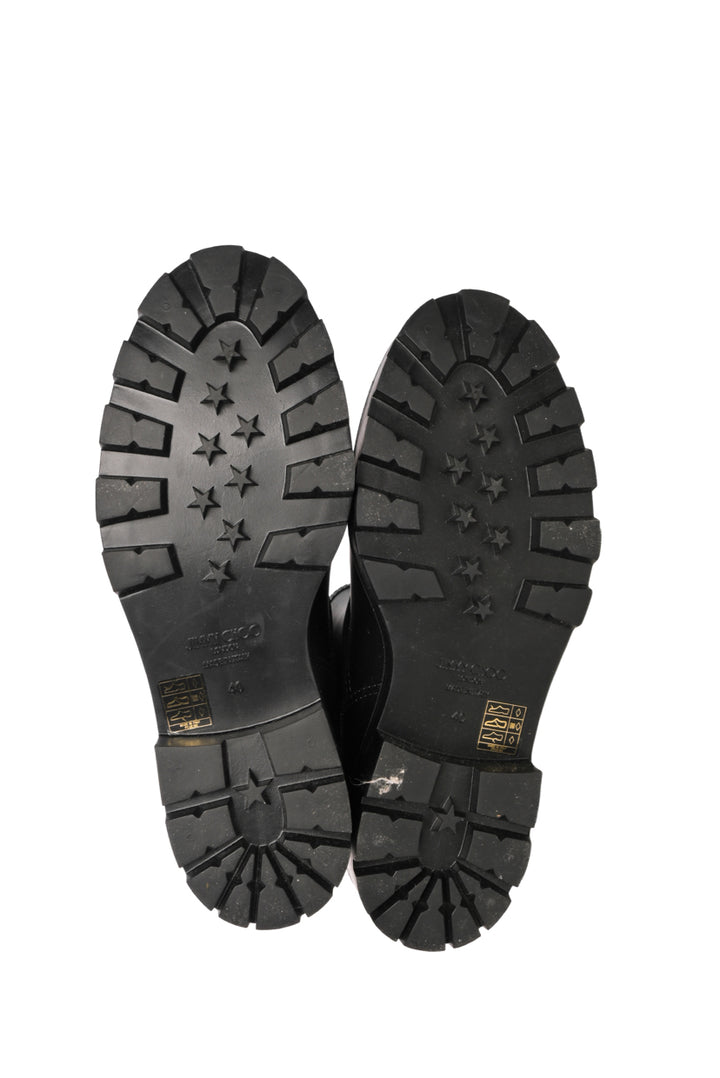 Jimmy Choo Size 40 Yael Flat Rubber Rain Boots