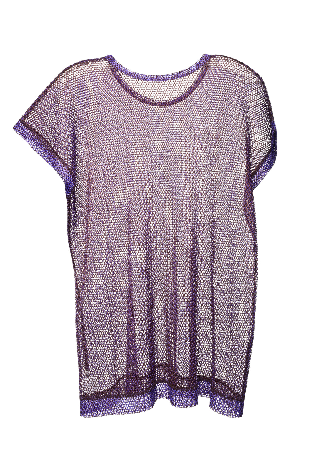 Issey Miyake Size 2 Loose Knit Short Sleeve Tops