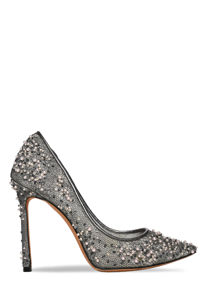Jimmy Choo Size 36.5 Beaded Mesh Pumps