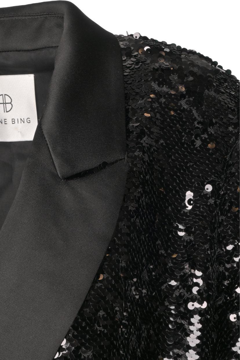 Anine Bing Size L Ace Sequin Blazer