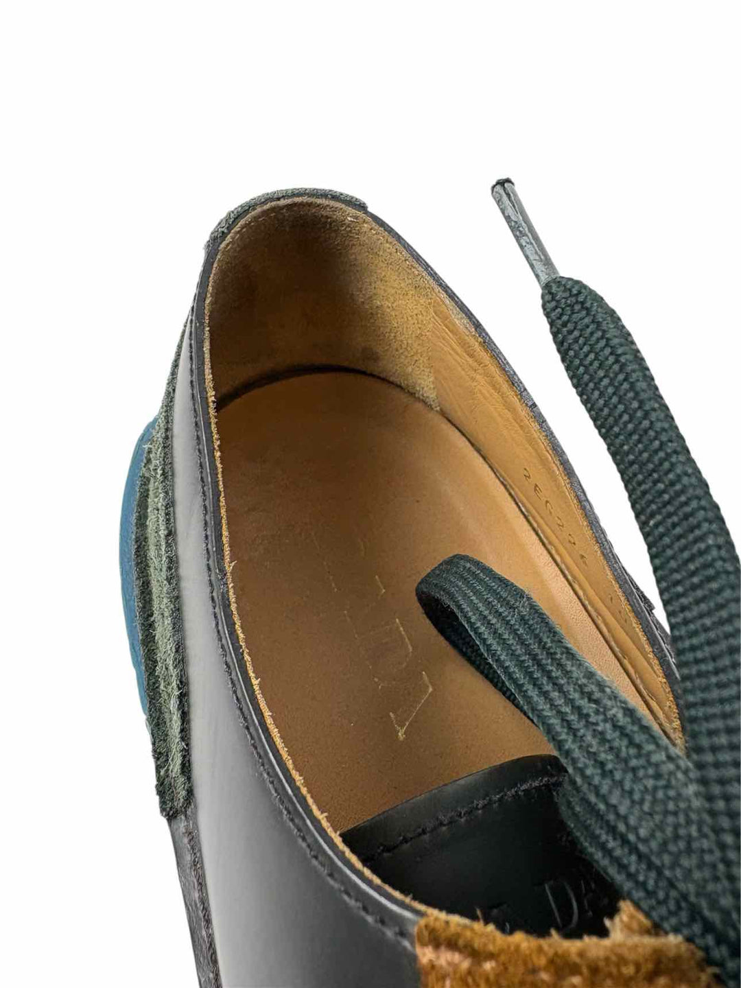 Prada Size 10 Men's Nevada Anthracite Tabac Sneakers