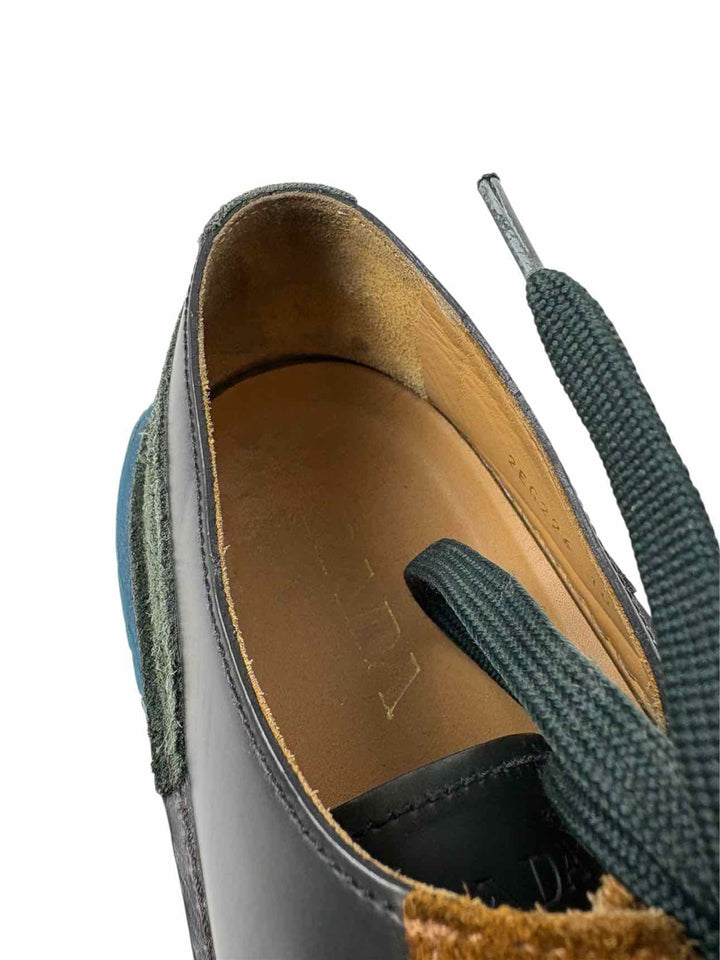 Prada Size 10 Men's Nevada Anthracite Tabac Sneakers