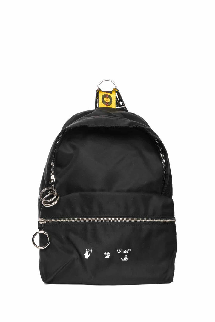 Off White Nylon Mini BackPack