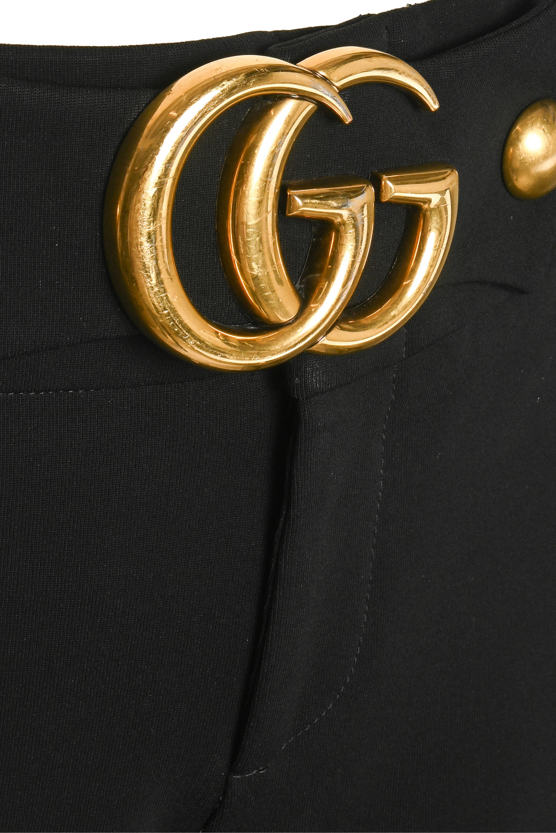 Gucci Size 8 GG Marmont Belt Trousers