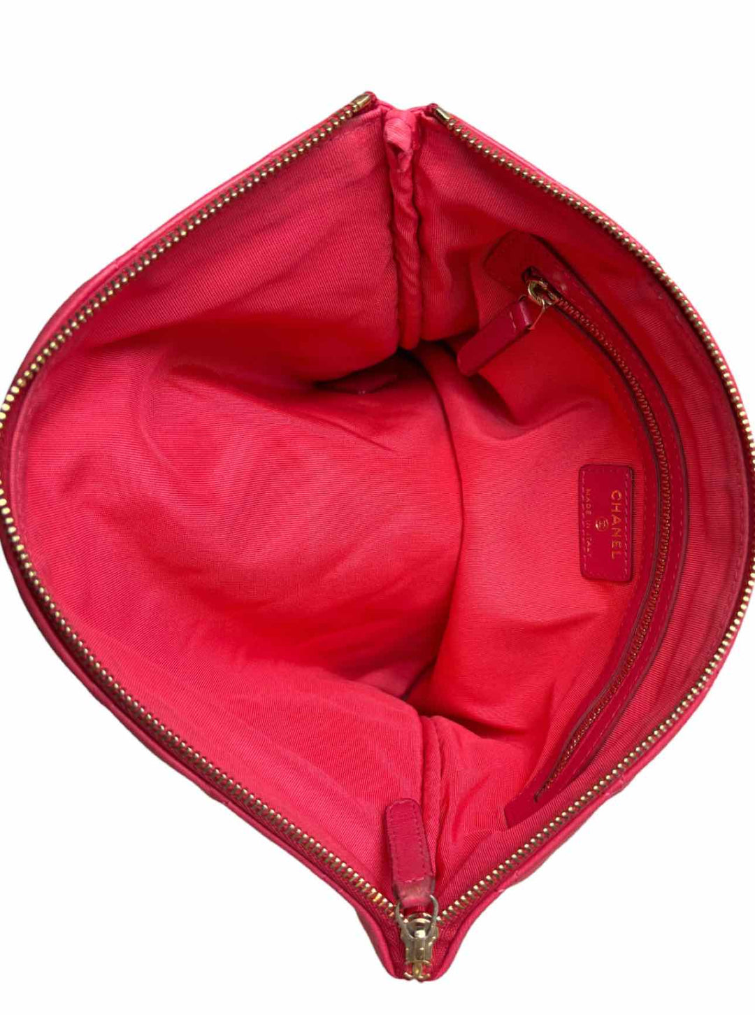 Chanel Quilted Lambskin O Case Clutch