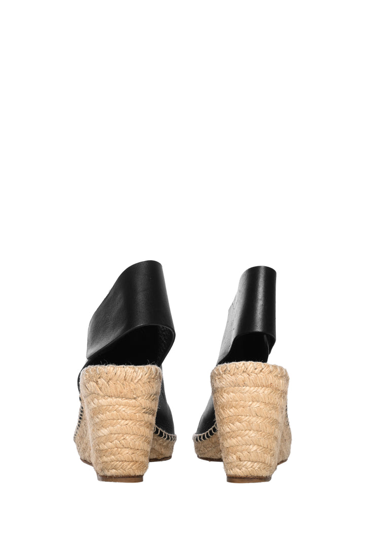 Celine Size 38 Open Toe Wedge Espadrilles