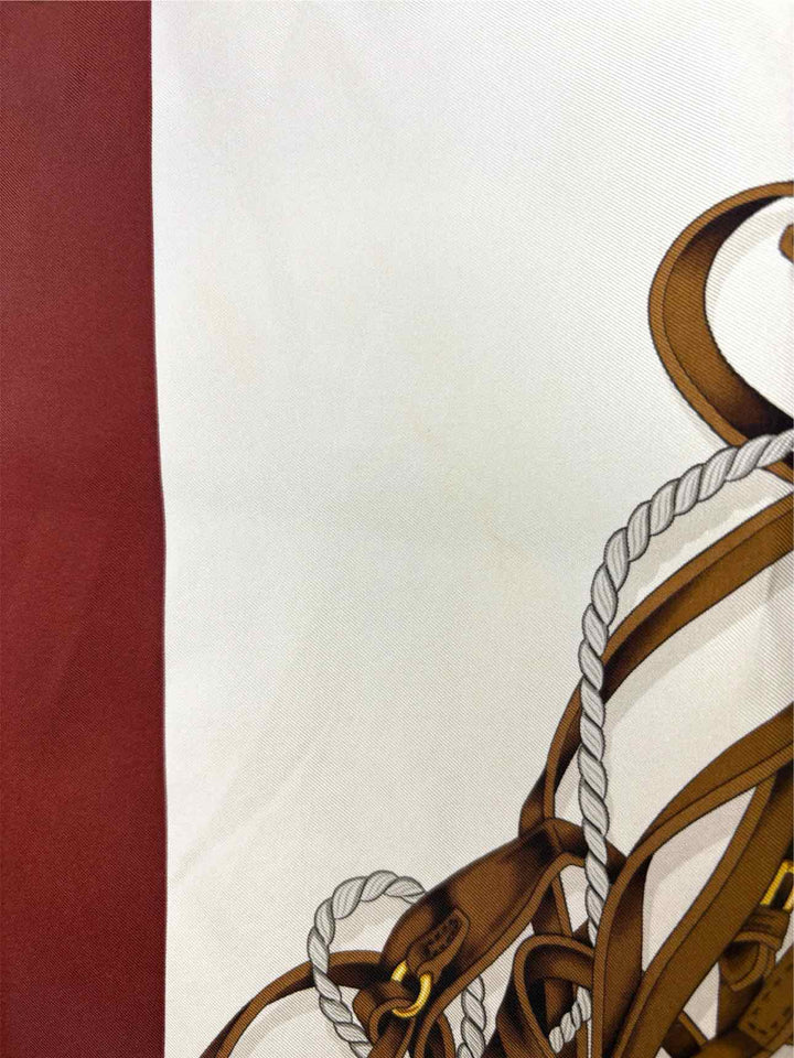 Gucci 85th Anniversary Equestrian Print Silk Scarf